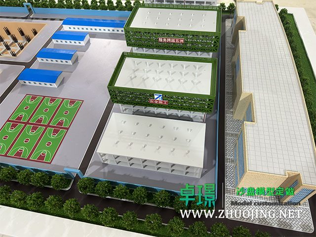 建筑工程項目工地現(xiàn)場施工場景沙盤模型視頻