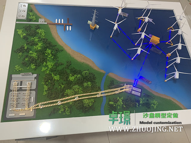 海上風(fēng)力發(fā)電沙盤模型制作廠家案例